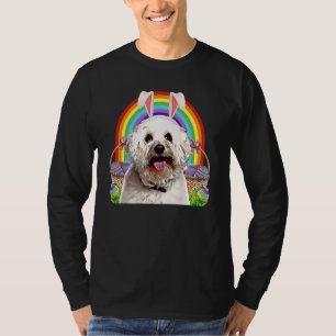 Bichons Frise Dog Easter Bunny Egg Hunt T-Shirt