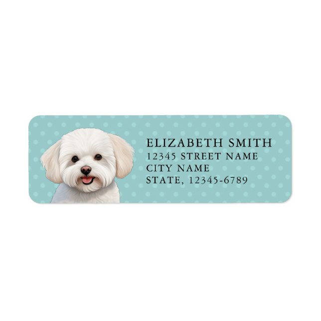 Bichons Frise Return Address Label (Front)