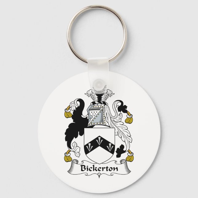 Bickerton Family Crest Keychain (Front)
