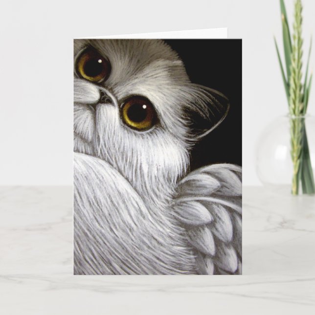 BICOLOR ANGEL PERSIAN CAT CUSTOMIZE Card (Front)