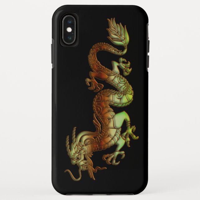Bicolor Dragon iPhone XS Max Cover (Back)