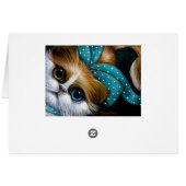BICOLOR PERSIAN CAT YOUR GIFT Card (Back Horizontal)