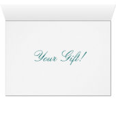 BICOLOR PERSIAN CAT YOUR GIFT Card (Inside Horizontal (Bottom))