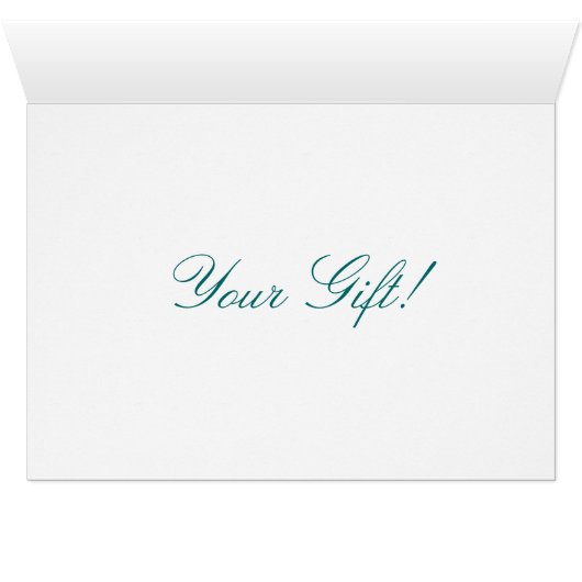 BICOLOR PERSIAN CAT YOUR GIFT Card (Inside Horizontal (Bottom))
