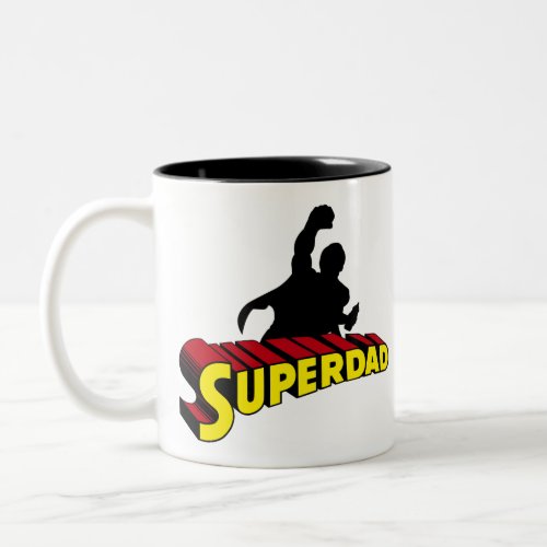 Bicolor Super Dad Super Papa Super Dad Two_Tone Coffee Mug