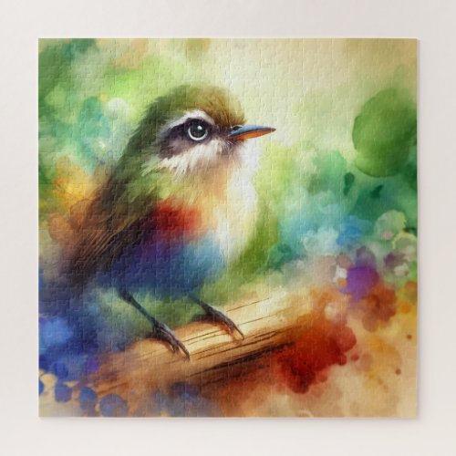 Bicolored Antvireo AREF561 _ Watercolor Jigsaw Puzzle