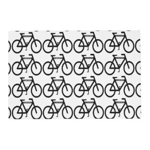 Bicycle Abstract Laminated Placemat