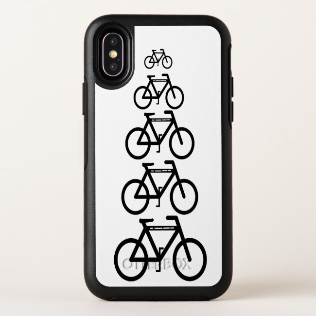 Bicycle Abstract Pattern OtterBox iPhone X Case