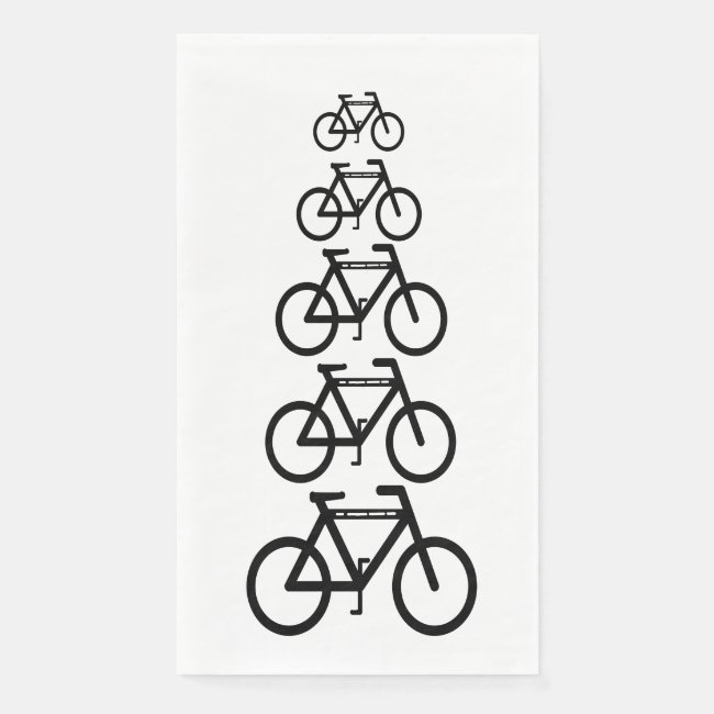 Bicycle Abstract Pattern Sports Paper Guest Towel