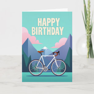 Bicycle Adventure Birthday Card