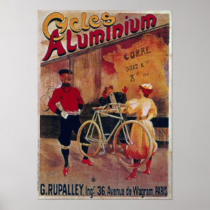 Bicycle Advertising Vintage Cycles Aluminium Poster