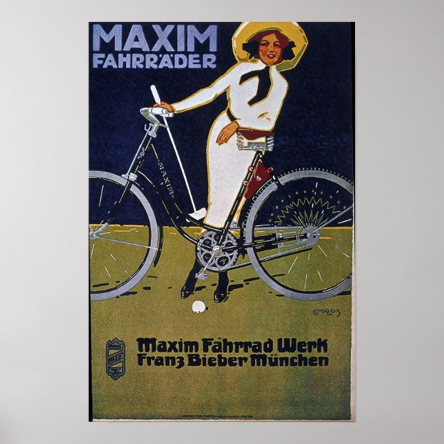 Bicycle Advertising Vintage Poster (Front)