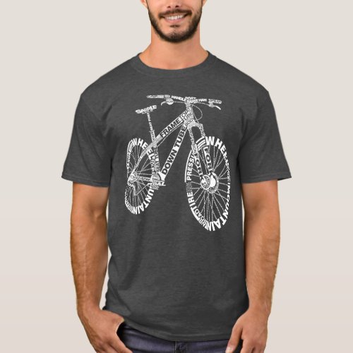 Bicycle Amazing Anatomy Mountain Bike  T_Shirt