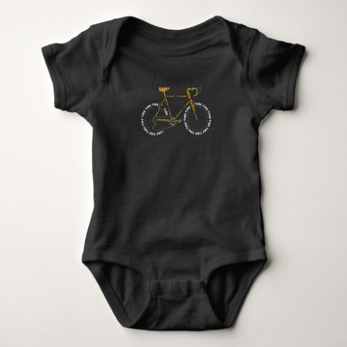 Bicycle Anatomy   Cute Cycling Is Life  Gift Baby Bodysuit