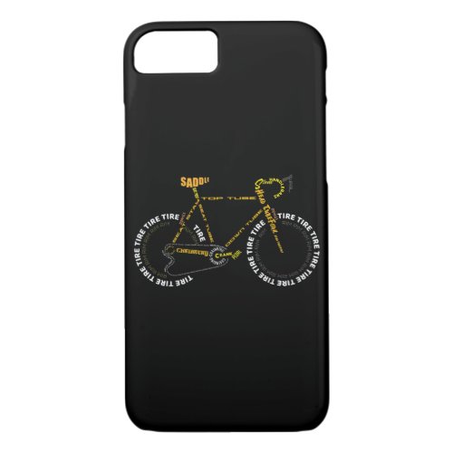 Bicycle Anatomy   Cute Cycling Is Life  Gift iPhone 87 Case