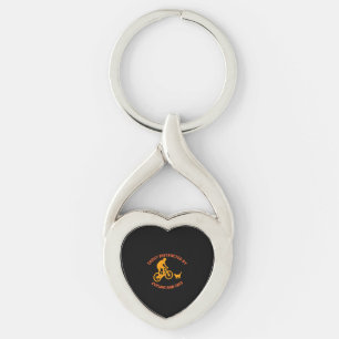 bicycle and cat keychain