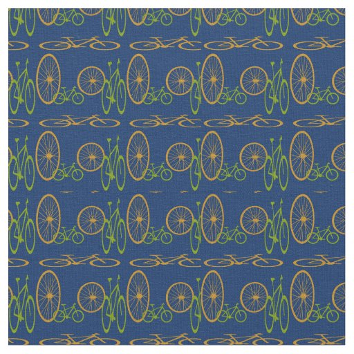Bicycle and wheel pattern. fabric