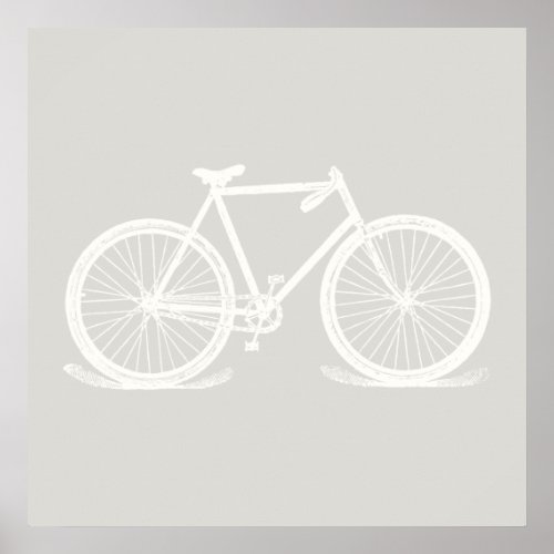Bicycle Art CUSTOM COLOR Poster