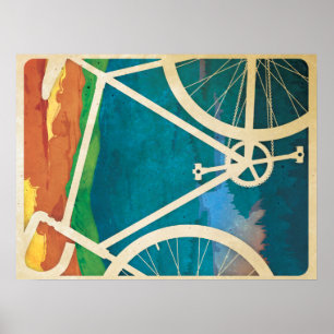 Bicycle Artwork - Semi-Gloss Poster Paper- Bike NY