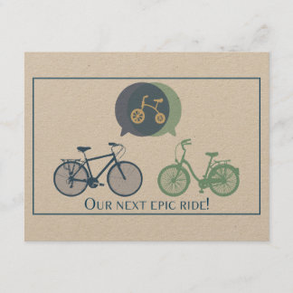 Bicycle Baby Shower Invitation