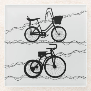 Bicycle Bicycle 2 Glass Coaster