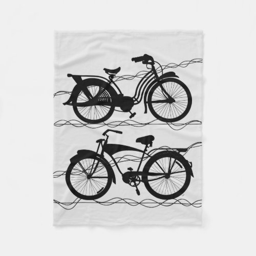 Bicycle Bicycle Black 1 Fleece Blanket
