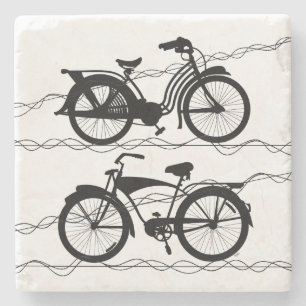 Bicycle Bicycle Black 1 Stone Coaster