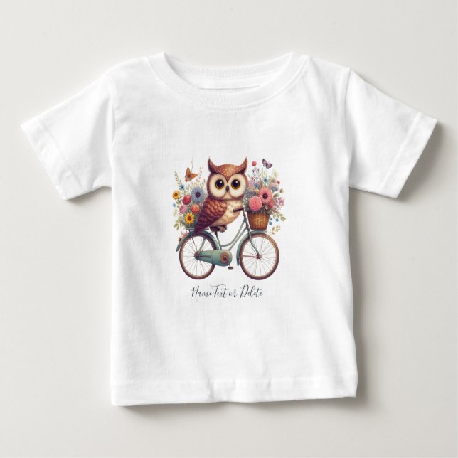 Bicycle Bicycle Owl T-Shirt (Front)