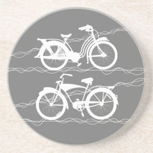 Bicycle Bicycle White Coaster