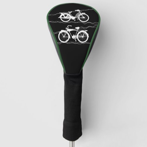 Bicycle Bicycle White Golf Head Cover