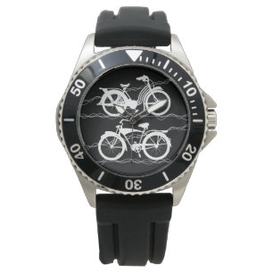 Bicycle Bicycle White Watch