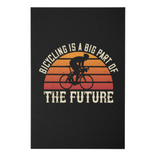 Bicycle -Bicycling is big part of future Faux Canvas Print
