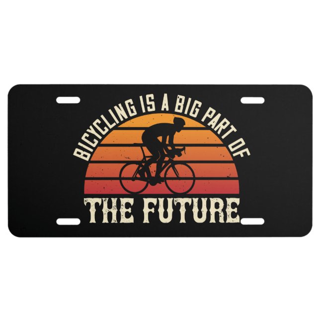 Bicycle -Bicycling is big part of future License P Plate (Front)