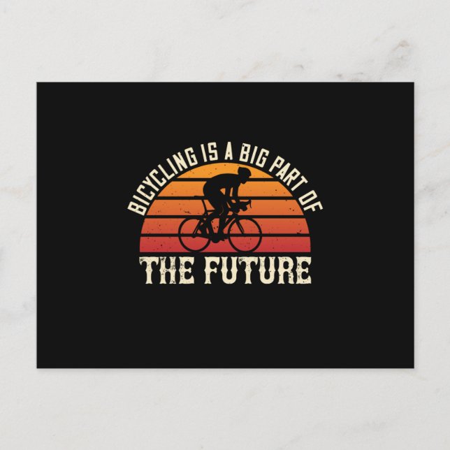Bicycle -Bicycling is big part of future Postcard (Front)
