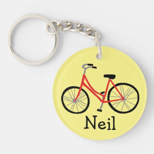 Bicycle Bike Cycle CUSTOM   Keychain