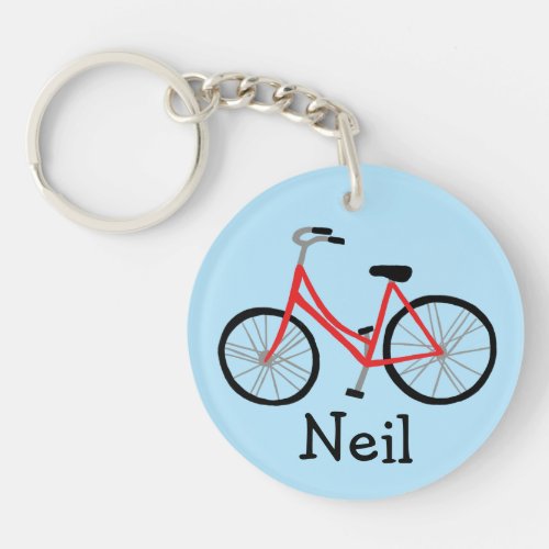 Bicycle Bike Cycle CUSTOM   Keychain