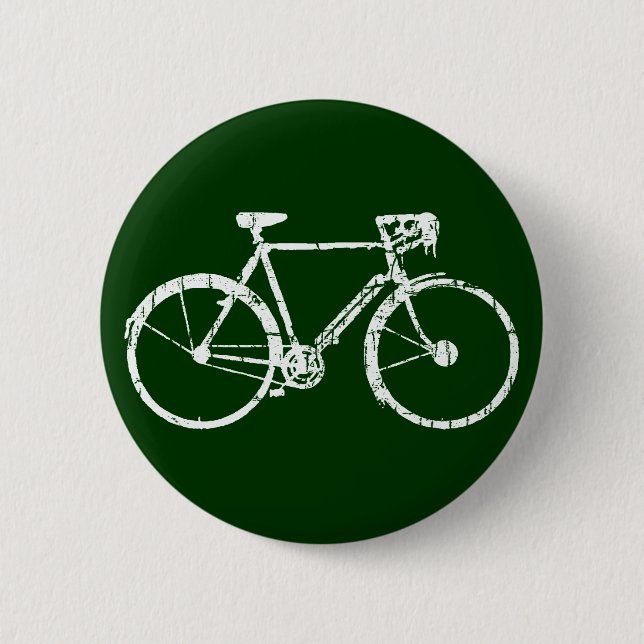 bicycle . bike / cycling nice pinback button (Front)