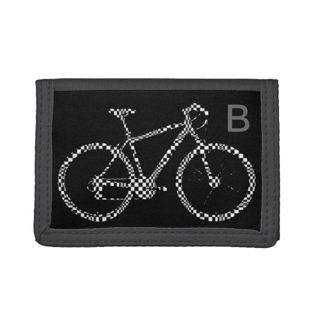 bicycle . bike / cycling nice tri-fold wallet (Front)