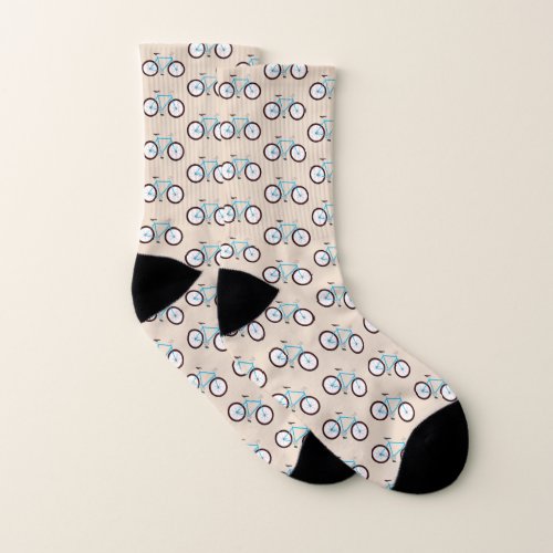 Bicycle Bike Pattern  Socks