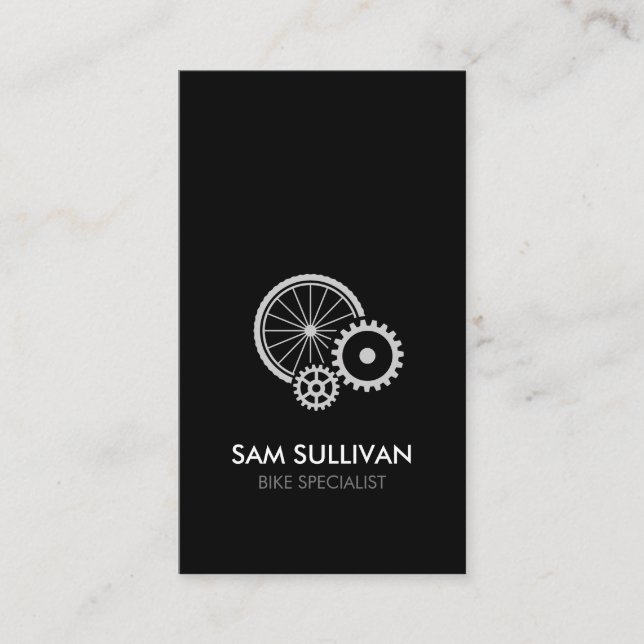 Bicycle Bike Repair Cyclist Business Card (Front)