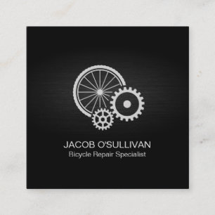 Bicycle Bike Repair Cyclist Square Business Card