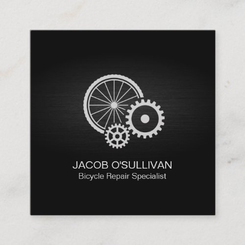 Bicycle Bike Repair Cyclist Square Business Card