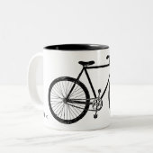 Bicycle Bike Two-Tone Coffee Mug (Front Left)