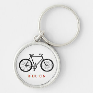 Bicycle Bike Vintage Custom Quote Personalized Keychain