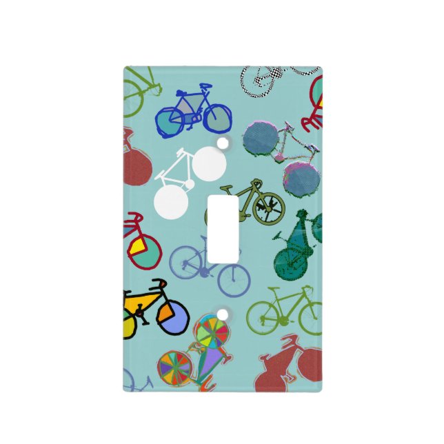 Bicycle - biking + bike light switch cover (Front)