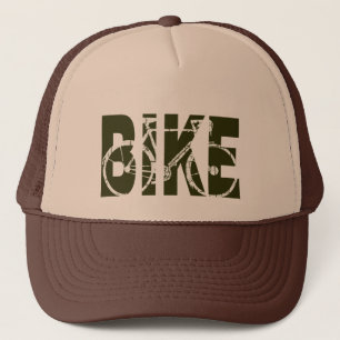 bicycle - biking + bike trucker hat