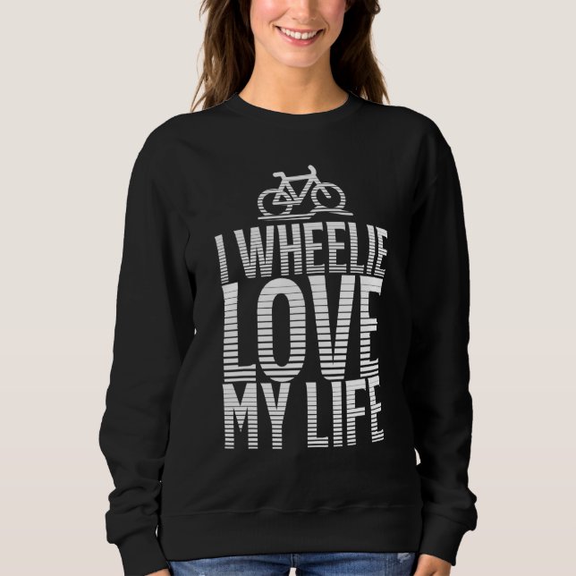Bicycle Biking Biker Sweatshirt (Front)