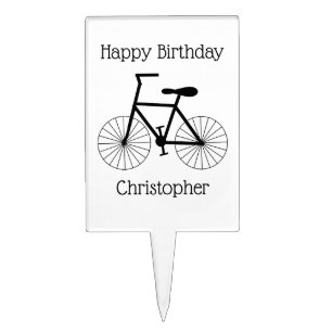 Bicycle Birthday Cake Topper