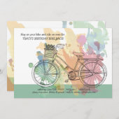 Bicycle Birthday Party Invitation (Front/Back)