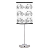 Bicycle Blueprint Table Lamp (Back)